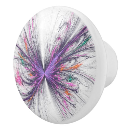 Elegantes Butterfly-Fraktal Keramikknauf (Rechts)