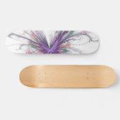 Elegantes Butterfly Fraktal Skateboard (Horizontal)