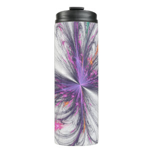 Elegantes Butterfly Fraktal Thermosbecher