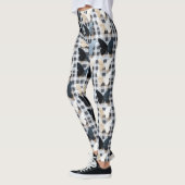 Elegantes Butterfly Grid Pattern Leggings (Links)