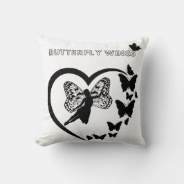 Elegantes Butterfly Herzklopfen Kissen