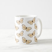 Elegantes Butterfly Lover Muster Kaffeetasse (VorderseiteRechts)