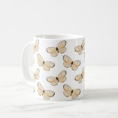 Elegantes Butterfly Lover Muster Kaffeetasse (Vorderseite Links)