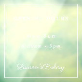 Elegantes Café Bakery Boutique Shop Fensteraufkleber (Blatt 3)