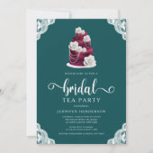 Elegantes Cake Bridal Party Einladung (Vorderseite)