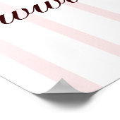 Elegantes Cake Custom Bakery Business Poster (Ecke)