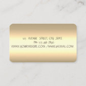 Elegantes Cake Mixer Blume Bäckerei Gold Abstrakt Visitenkarte (Rückseite)