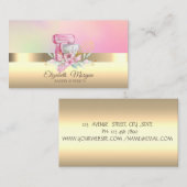 Elegantes Cake Mixer Whisk Blume Bäckerei Visitenkarte (Vorne/Hinten)