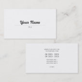 Elegantes Caligráfico - en Visitenkarte (Vorne/Hinten)