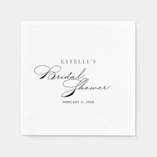 Elegantes Calligrafy Brautparty Napkins Serviette