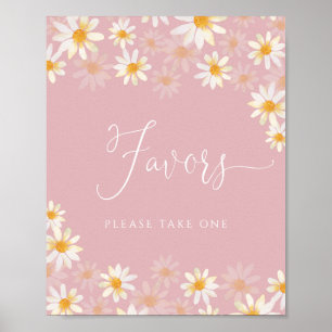 Elegantes Calligrafy Favors Poster