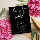 Elegantes Calligrafy Probe Abendessen Einladung