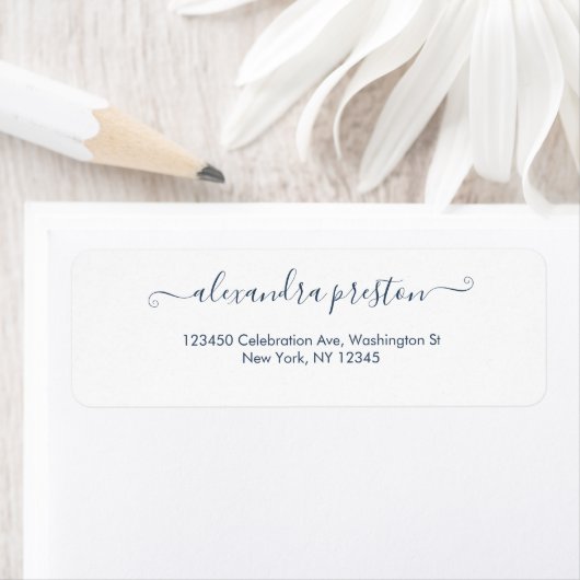 Elegantes Calligrafy Script-Adressetikett (Insitu)