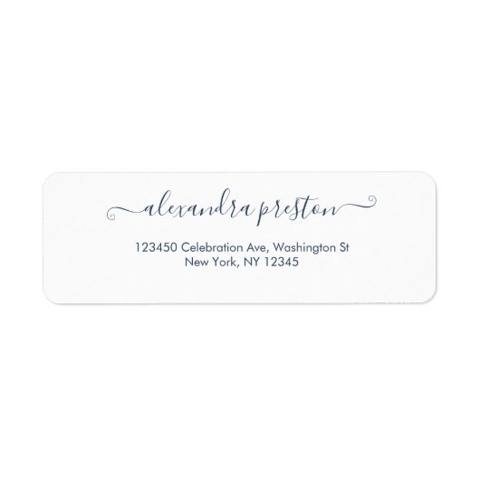 Elegantes Calligrafy Script-Adressetikett (Vorne)