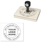 Elegantes Calligrafy-Skript Handmade mit Liebe-Log Gummistempel (Stempel)