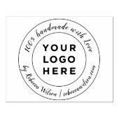 Elegantes Calligrafy-Skript Handmade mit Liebe-Log Gummistempel (Prägung)