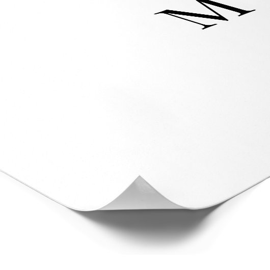 Elegantes Calligraphy Classic Wedding Welcome Sign Poster (Ecke)