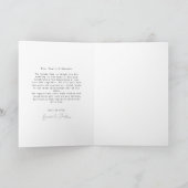 Elegantes Calligraphy Custom Wedding Foto Vielen D Dankeskarte (Innenseite)