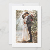 Elegantes Calligraphy Gold Wedding Foto Save The Date (Rückseite)