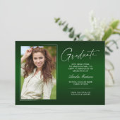 Elegantes Calligraphy Ink Script Modernes Grad Fot Ankündigung (Stehend Vorderseite)