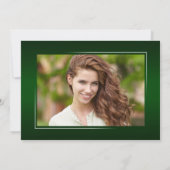 Elegantes Calligraphy Ink Script Modernes Grad Fot Ankündigung (Rückseite)