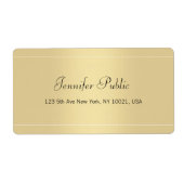 Elegantes Calligraphy Script Gold Template (Vorne)