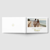 Elegantes Calligraphy Wedding Foto Gästebuch (Voll)