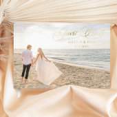 Elegantes Calligraphy Wedding Foto Gästebuch