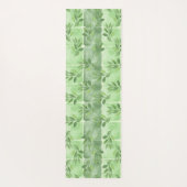Elegantes Calming Green Leaf Wasserfarbenübung Yogamatte (Rückseite)