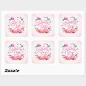 Elegantes Candy Hearts Valentine's Day Sticker Sie (Blatt)
