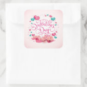 Elegantes Candy Hearts Valentine's Day Sticker Sie (Tasche)