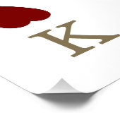 Elegantes Casino Vegas Poker Begrüßung Poster (Ecke)