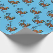 Elegantes Cat Wrapping Paper Geschenkpapier (Ecke)