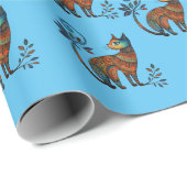 Elegantes Cat Wrapping Paper Geschenkpapier (Rolleneckpunkt)