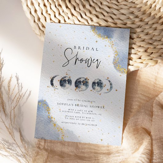 Elegantes Celestial-Brautparty Einladung