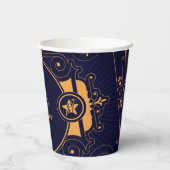 Elegantes Celestial-Brautparty Pappbecher (Rückseite)