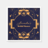 Elegantes Celestial-Brautparty Serviette (Vorderseite)