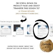 Elegantes Celestial Watercolor Begrüßungszeichen Poster