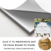 Elegantes Celestial Watercolor Begrüßungszeichen Poster