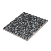 Elegantes Chalkboard Blumenmuster Fliese (Seite)