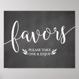 Elegantes Chalkboard Liebhaber der Hochzeitsdekora Poster