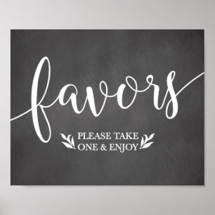 Elegantes Chalkboard Liebhaber der Hochzeitsdekora Poster