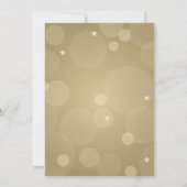 Elegantes Champagne Gold Black Wedding Foto Save The Date (Rückseite)