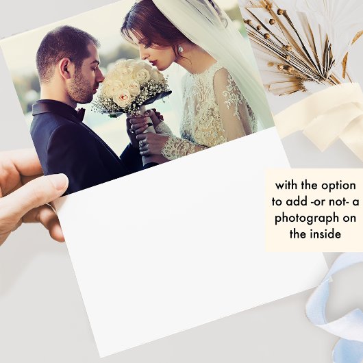 Elegantes Champagner Monogramm, Wasserfarbenhochze Dankeskarte