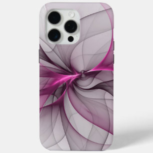 Elegantes Chaos Moderne Abstrakte Pinke Fraktal-Ku Case-Mate iPhone Hülle