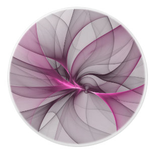 Elegantes Chaos moderne abstrakte rosa fraktale Ku Keramikknauf