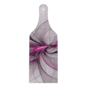 Elegantes Chaos moderne abstrakte rosa fraktale Ku Schneidebrett