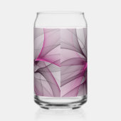 Elegantes Chaos moderne abstrakte rosa Fraktalkuns Dosenglas (Rechts)