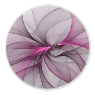 Elegantes Chaos moderne abstrakte rosa Fraktalkuns Keramikknauf