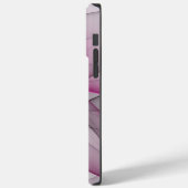 Elegantes Chaos Modernes Abstraktes Rosa Fraktal K Case-Mate iPhone Hülle (Rückseite / Links)